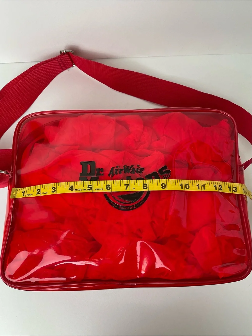 Vintage Dr. Martens Medium Red Messenger Logo Bag